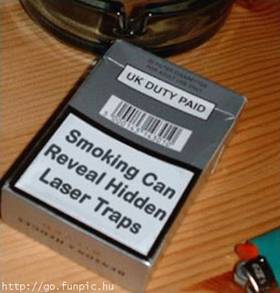 Smoking laser