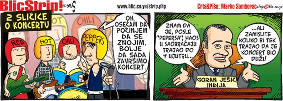 Blic strip; Autor: Marko Somborac