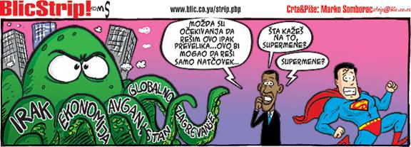 Blic strip; autor: Marko Somborac