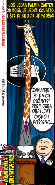 Blic strip; autor: Marko Somborac