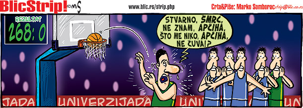 Blic strip; Autor: Marko Somborac