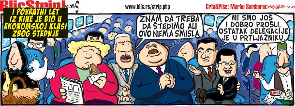 Blic strip; Autor: Marko Somborac