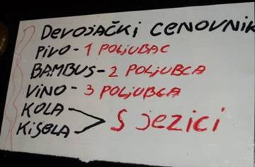 Devojački cenovnik