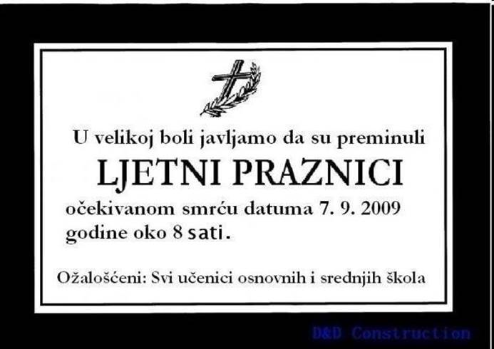 Ljetnji praznici