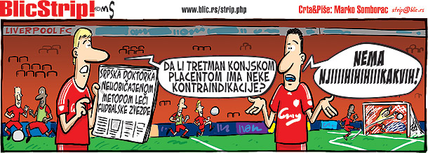 Blic strip; autor: Marko Somborac