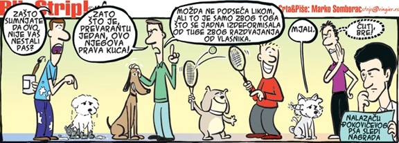 Blic strip; autor: Marko Somborac