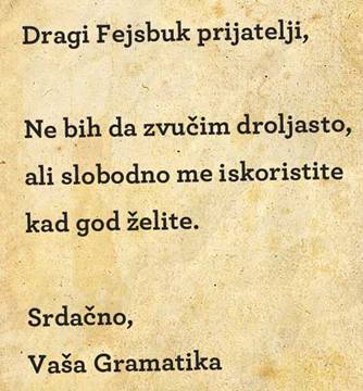 Dragi Fejsbuk prijatelji