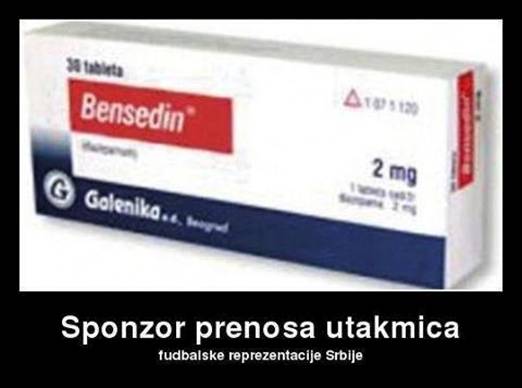 Bensedin sponzor prenosa utakmica FSS