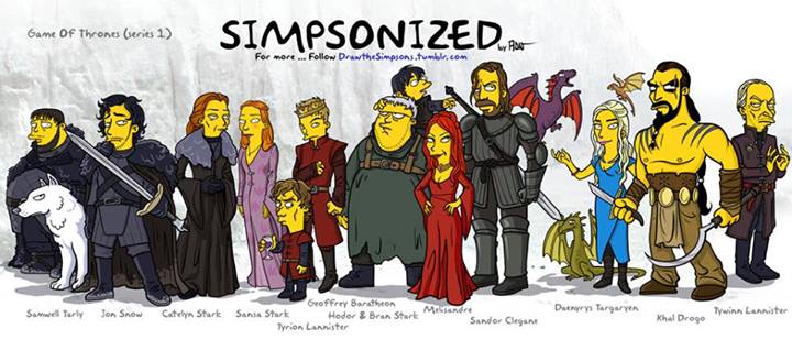 Simpsonized game of trones