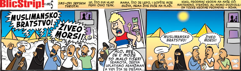 Blic strip; autor: Marko Somborac