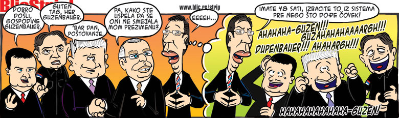 Blic strip; Autor: Marko Somborac