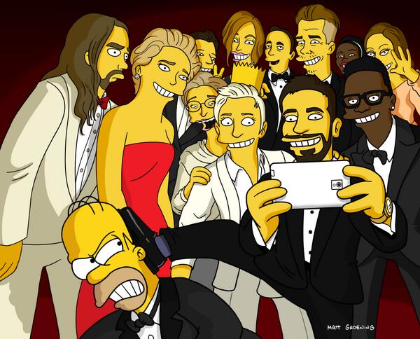 Selfi na dodeli "Oskara" - Homer Simpson