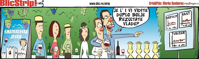 Blic strip; autor: Marko Somborac