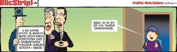 Blic strip; autor: Marko Somborac