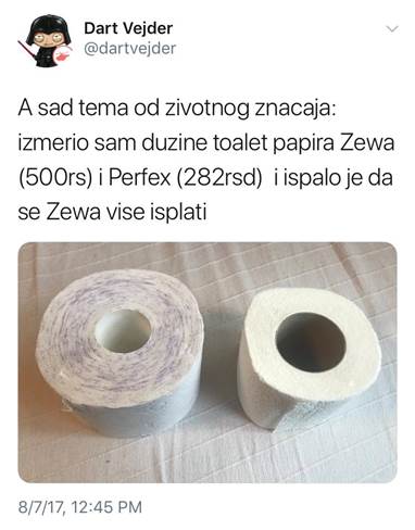 Merenje toalet-papira